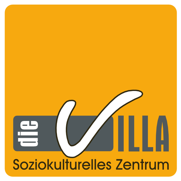 Gelbes Viereck mit dem Schriftzug VILLA